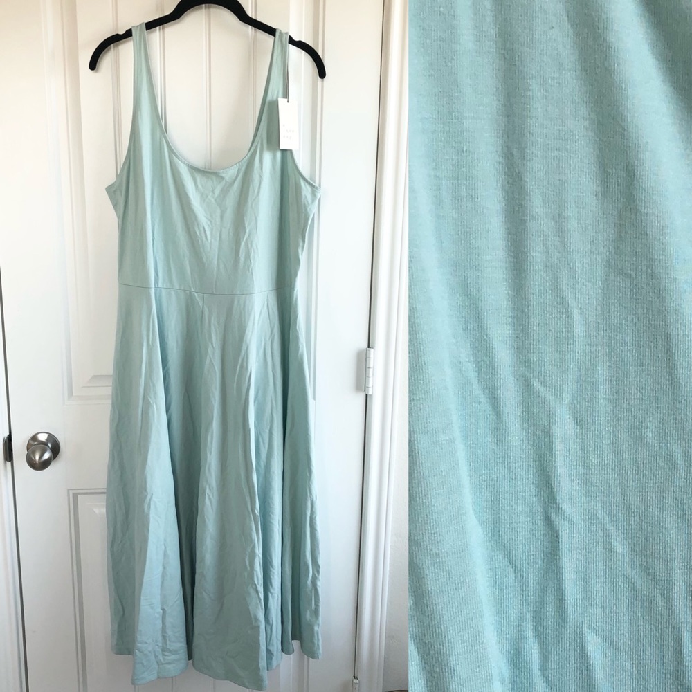 Turquoise stretch tank dress size XL
